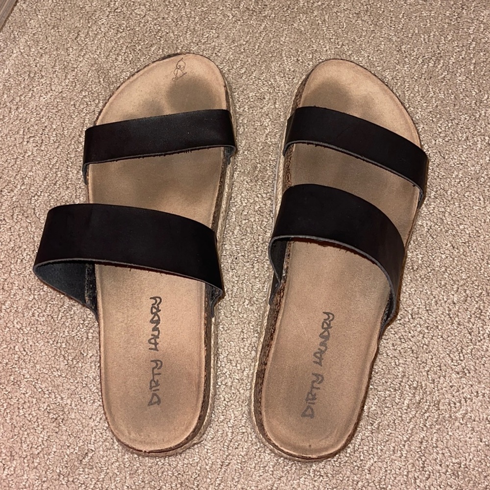 dirty laundry sandals